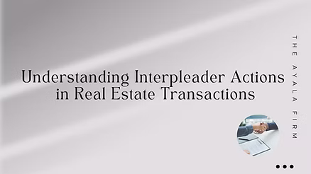 Understanding Interpleader Actions in Real Estate Transactions