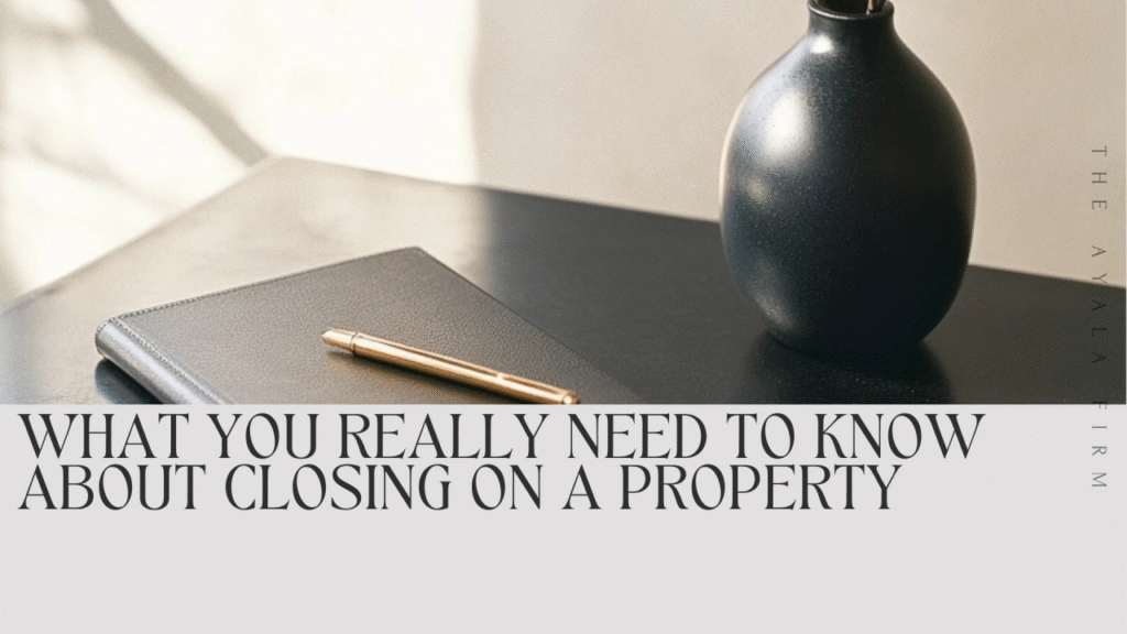 What You Really Need to Know About Closing on a Property